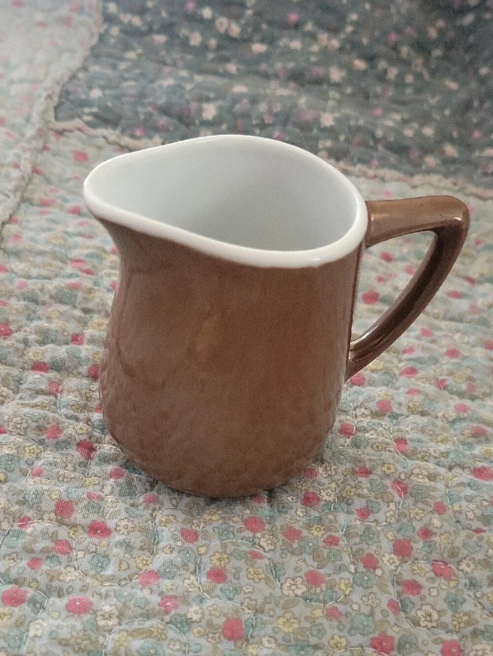 Vintage SPM Walküre Bayreuth Brown Porcelain Metallic Lustre Creamer Pitcher